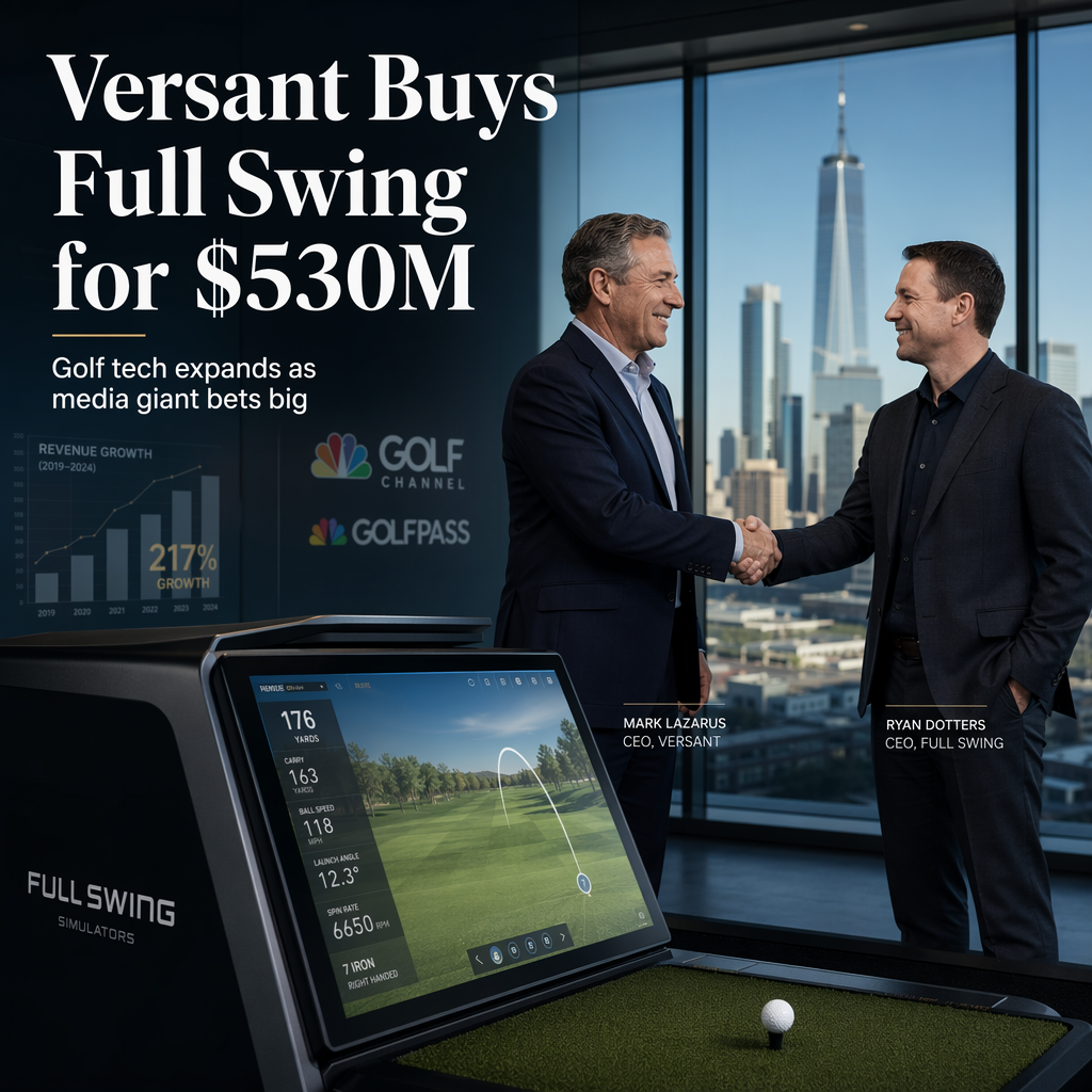 Versant to Acquire Full Swing Golf Simulator Company for $530 Million in Cash Deal