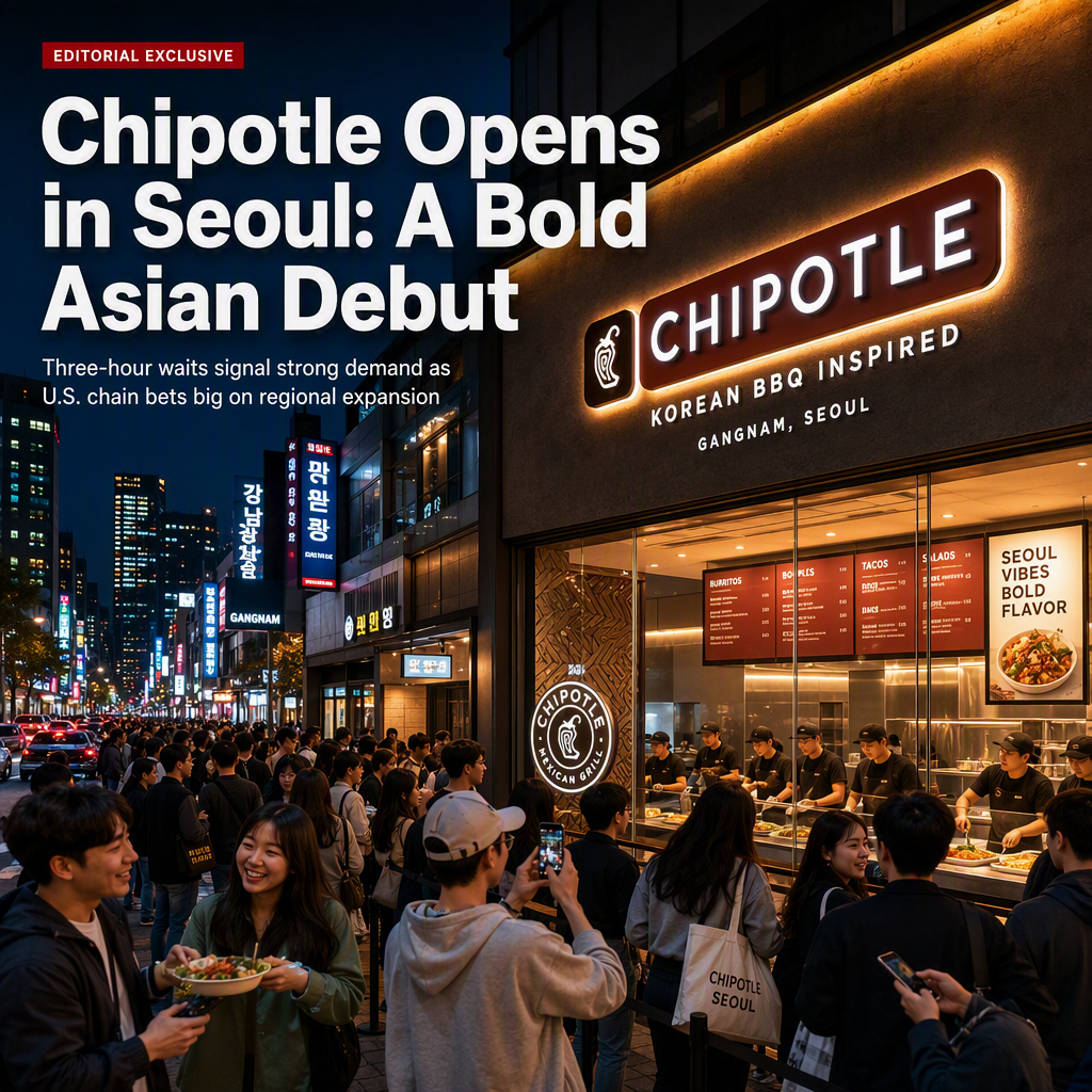 Chipotle Launches First Asian Restaurant in Seoul, Signaling Ambitious Regional Expansion