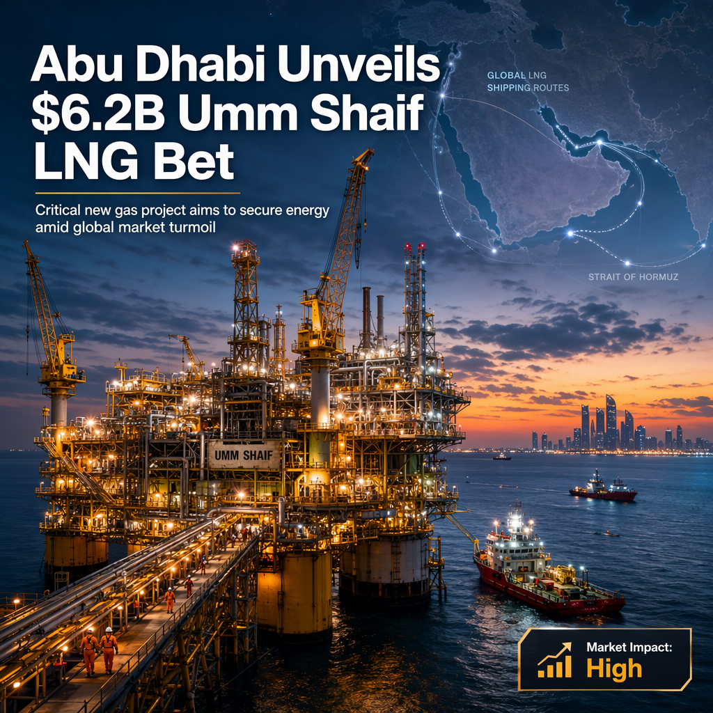 Abu Dhabi Approves $6.2 Billion Umm Shaif Gas Project to Boost LNG Supply Amid Global Disruptions