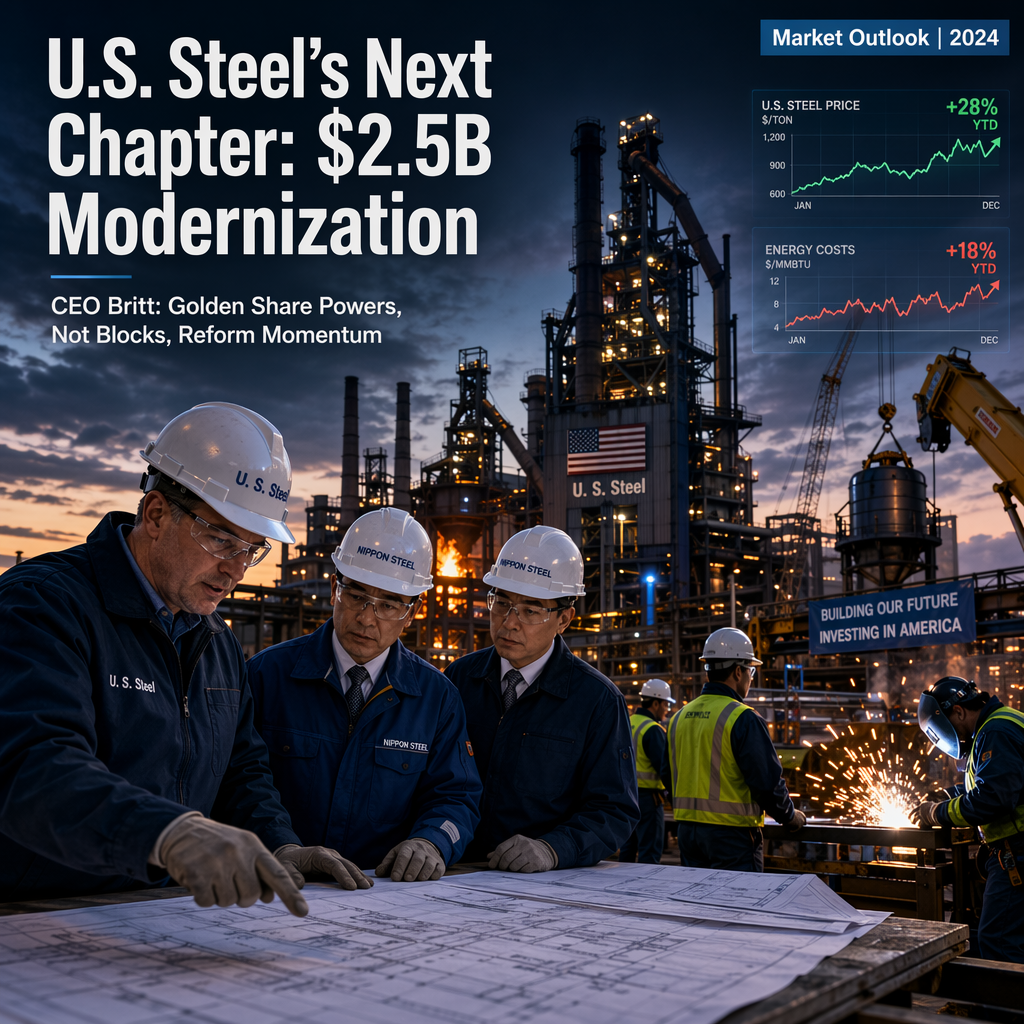 U.S. Steel CEO Affirms Reform Momentum and $2.5 Billion Investment Post-Nippon Steel Acquisition