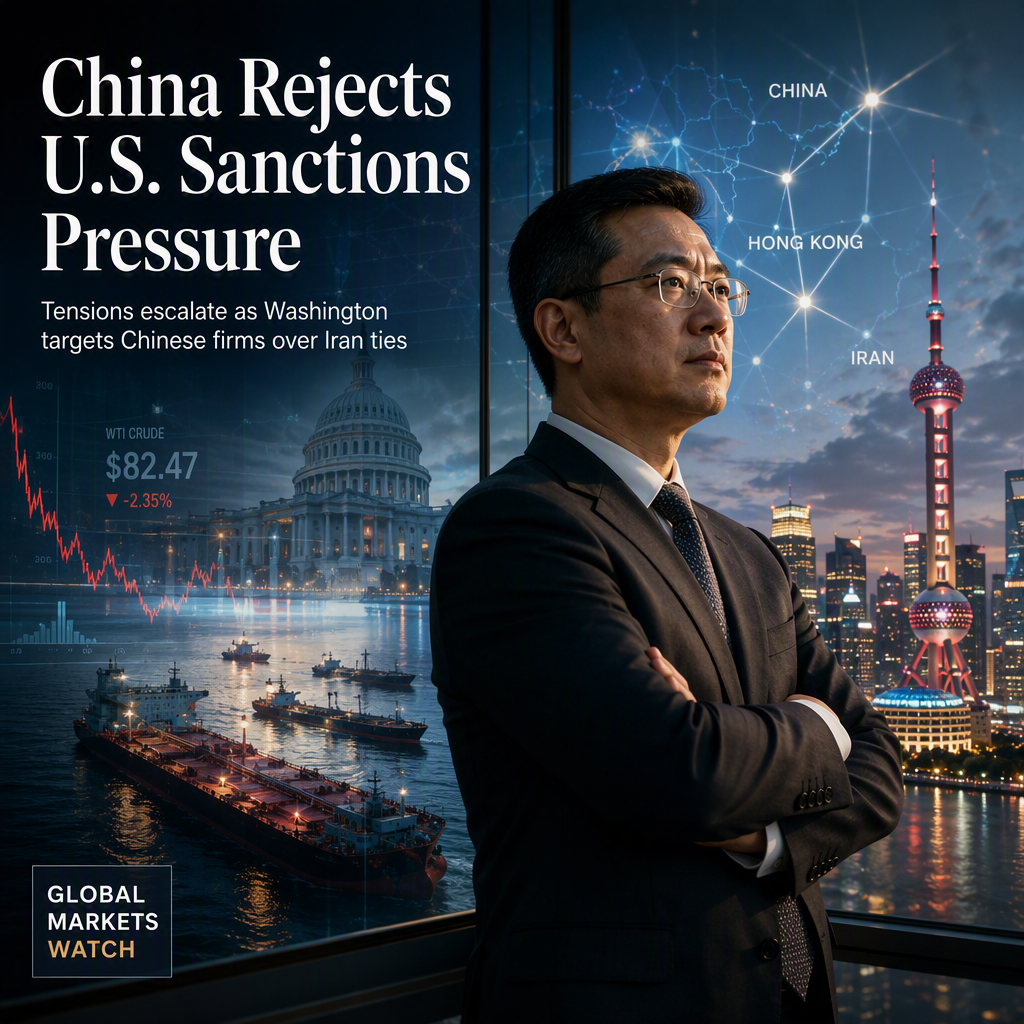 China Condemns U.S. Sanctions on Chinese Firms Amid Campaign to Isolate Iran