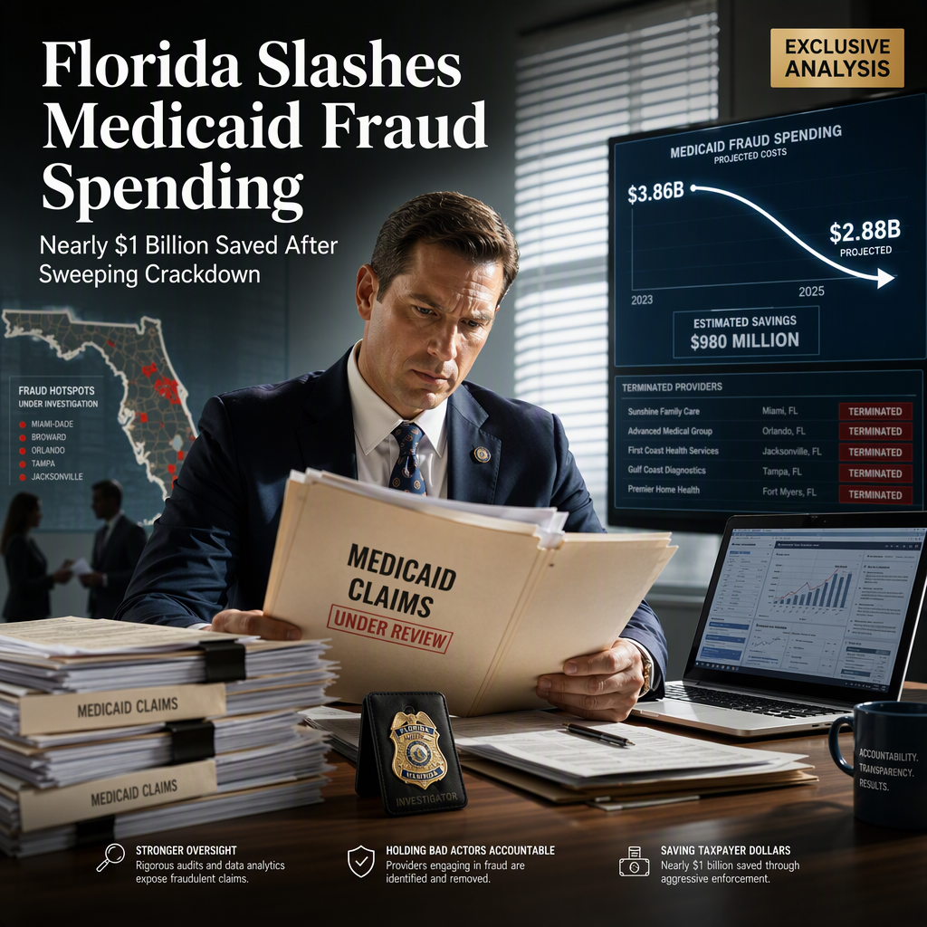 Florida's Medicaid Fraud Crackdown Cuts Projected Spending by Nearly $1 Billion