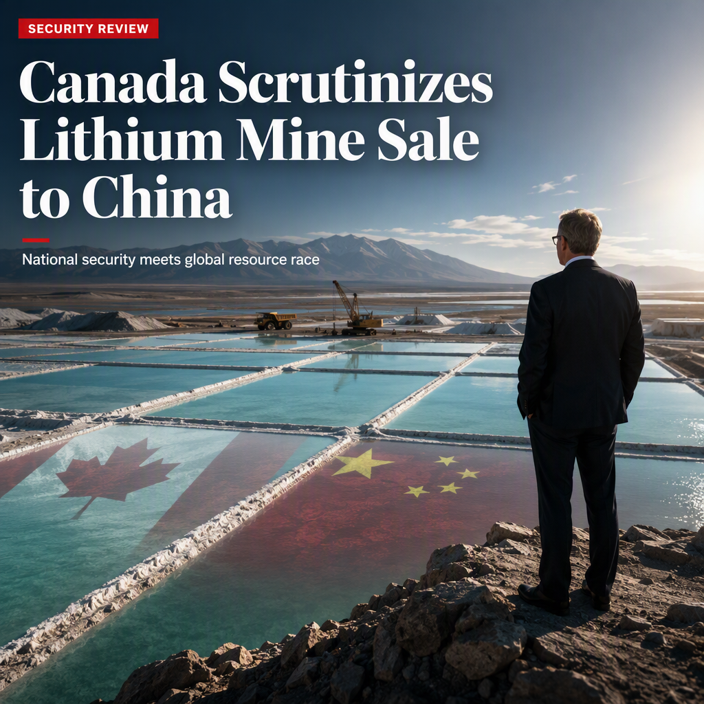 Canada Reviews $175 Million Argentina Lithium Sale Amid China Relations Test