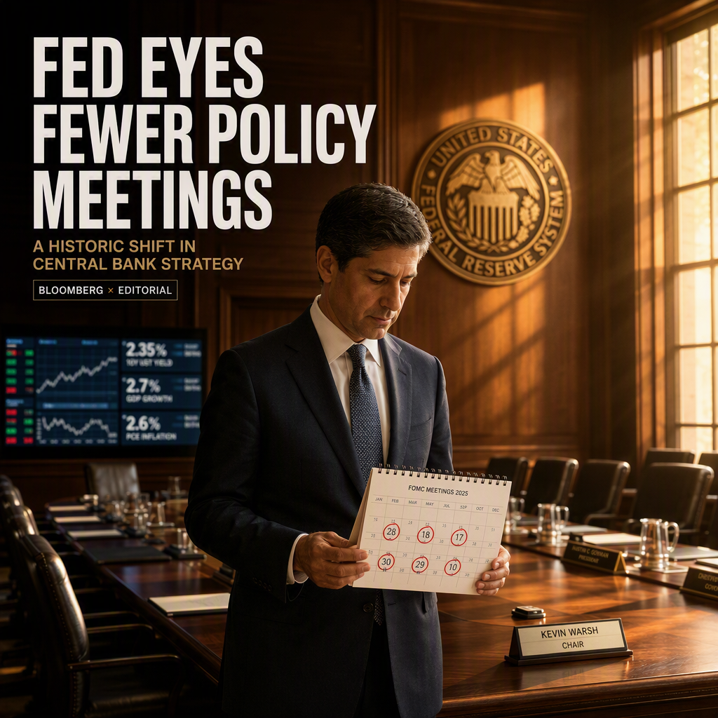 Fed Chair Warsh Considers Reducing FOMC Policy Meetings to Six Annually