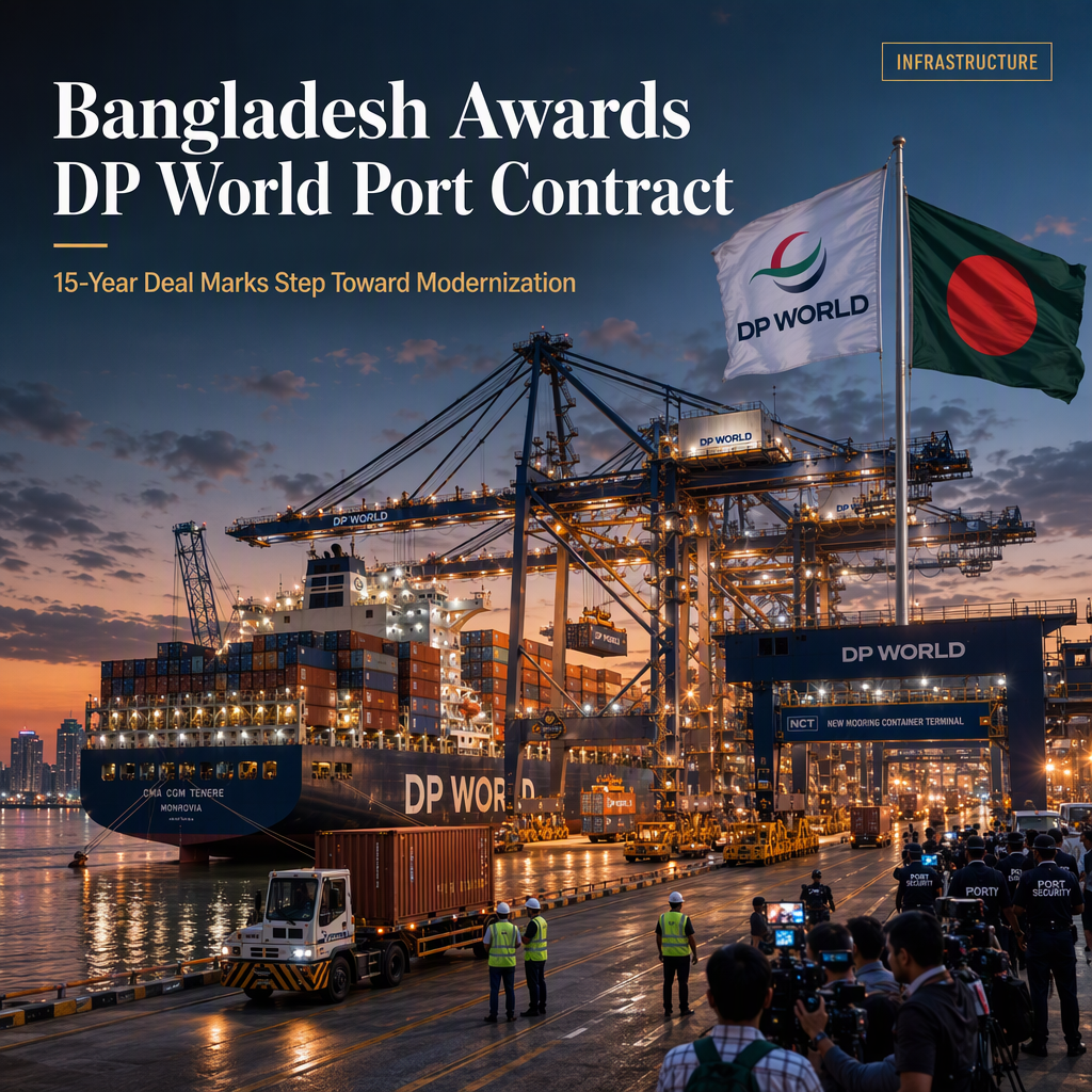 Bangladesh Awards DP World 15-Year Chattogram Port Contract After Prolonged Delays