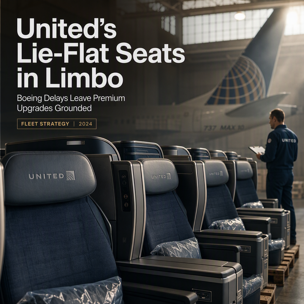 United Airlines Faces Dilemma Over Stored Lie-Flat Seats Amid Boeing 737 Max 10 Delays