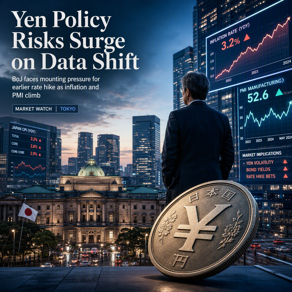 Japanese Yen Policy Risks Rise as Inflation and PMI Data Strengthen Rate Hike Case