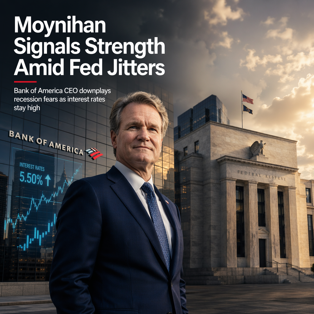 Bank of America CEO Brian Moynihan Downplays Recession Risks Amid Fed's Hawkish Stance