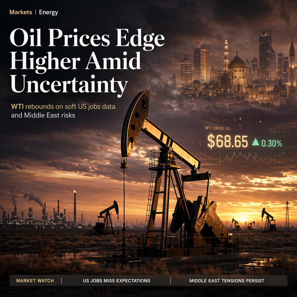 WTI Crude Oil Rises Amid Weak US Jobs Data and Persistent Middle East Tensions