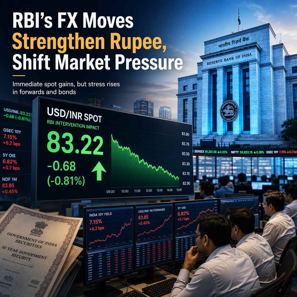 RBI's New FX Measures Strengthen Rupee Spot but Shift Pressure to Forwards and Bonds, Says MUFG