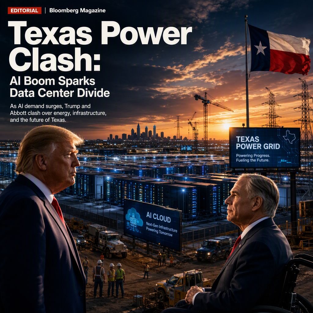 Trump and Texas Governor Abbott Clash Over Data Center Industry's Future Amid AI Boom
