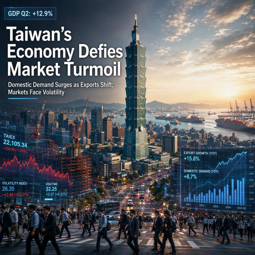 Taiwan's GDP Growth Remains Robust Despite Market Pressures and Export-Demand Shift