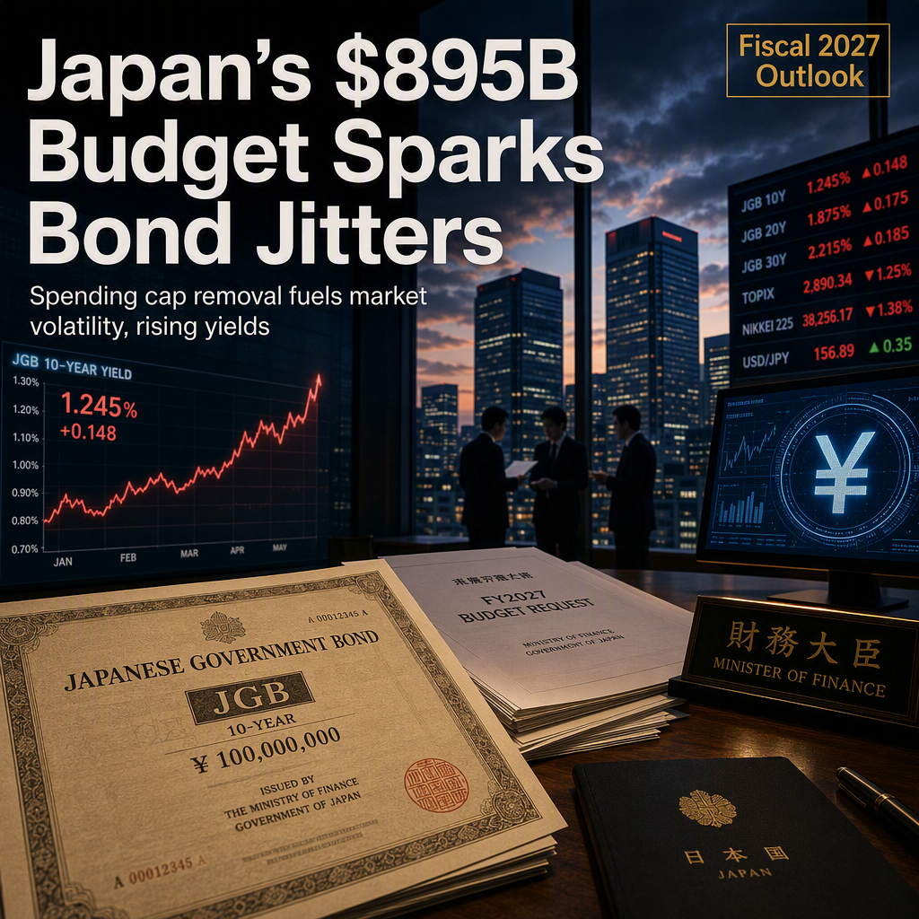 Japan's Record $895 Billion FY2027 Budget Sparks Bond Market Volatility Amid Scrapped Spending Caps