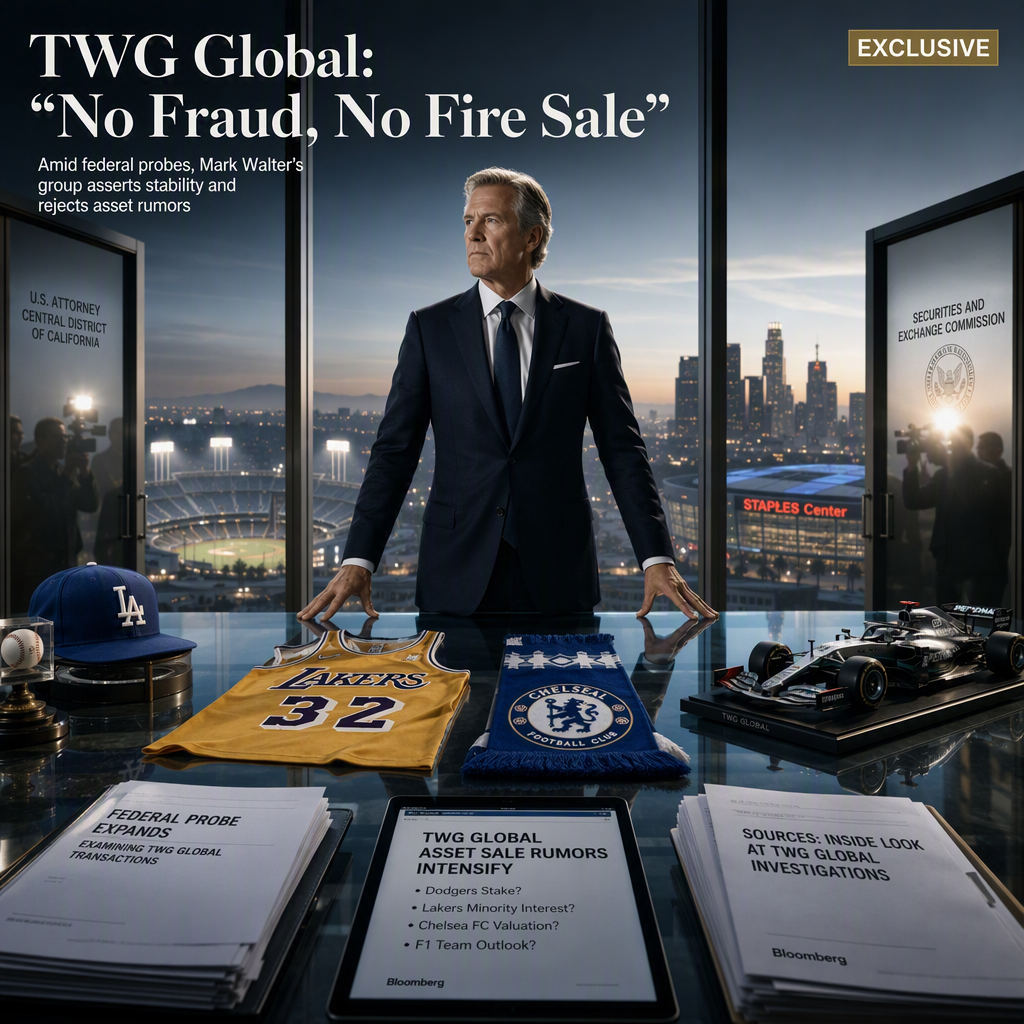 TWG Global Denies Fraud Amid Federal Probes, Rejects 'Fire Sale' of Sports Assets