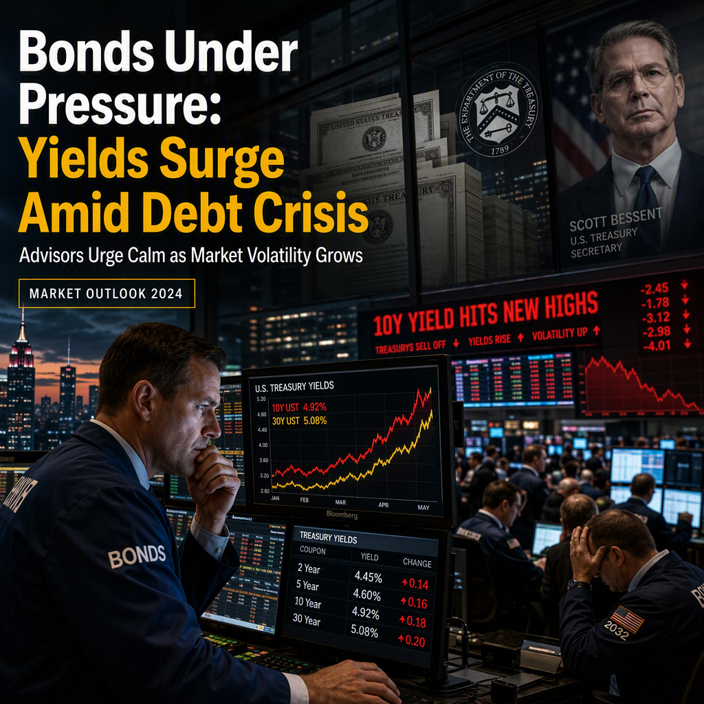 Bond Market Selloff Intensifies Amid Record Debt and Rising Yields, Investors Urged to Stay the Course