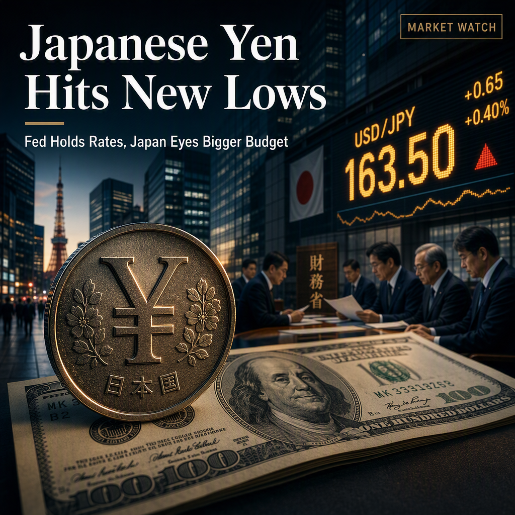 Japanese Yen Weakens as Fed Holds Rates Steady and Japan Considers Larger Budget