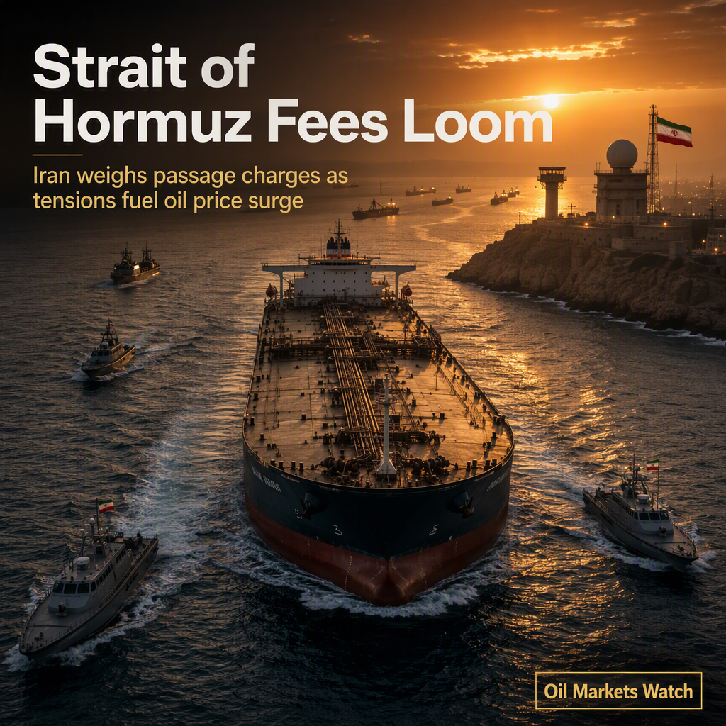 Iran Considers Charging Fees for Hormuz Passage Amid Regional Tensions, Oil Prices Rise