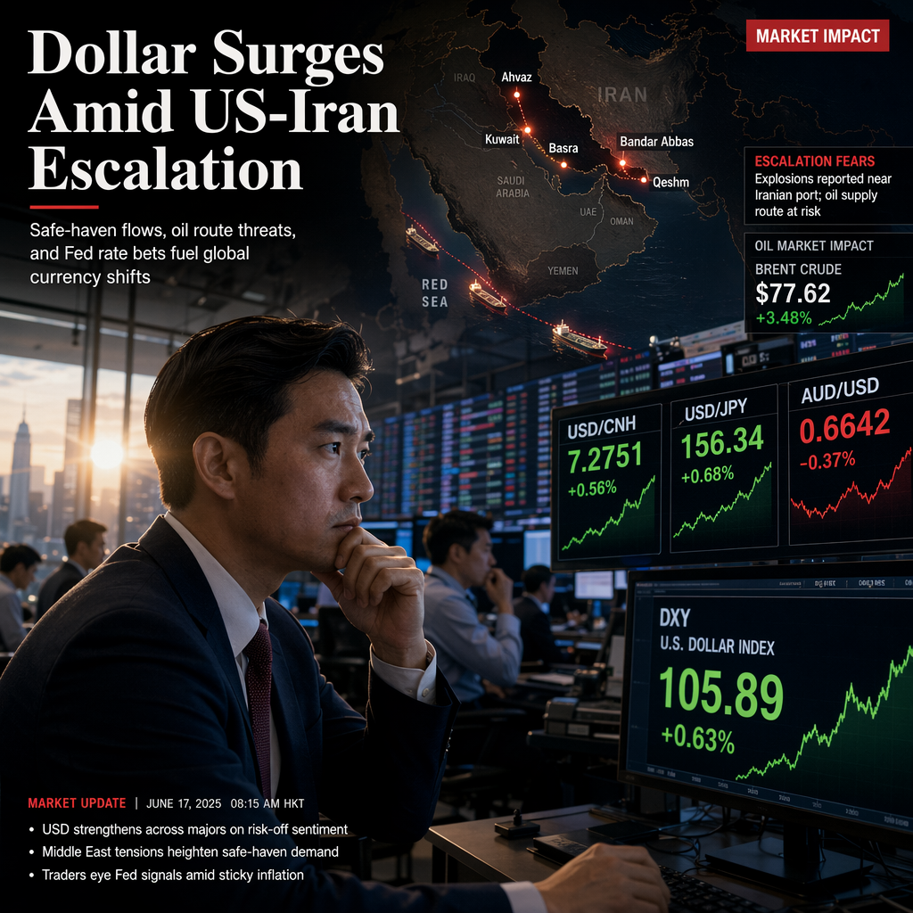 Escalating US-Iran Tensions Propel US Dollar Higher Against Major Currencies
