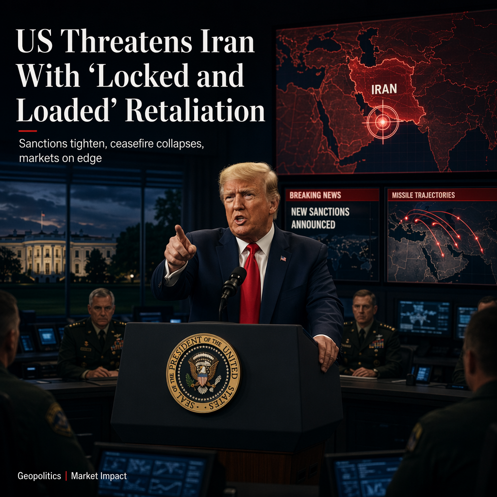 Trump Threatens Retaliation Against Iran Amid Renewed Sanctions and Ceasefire Breakdown