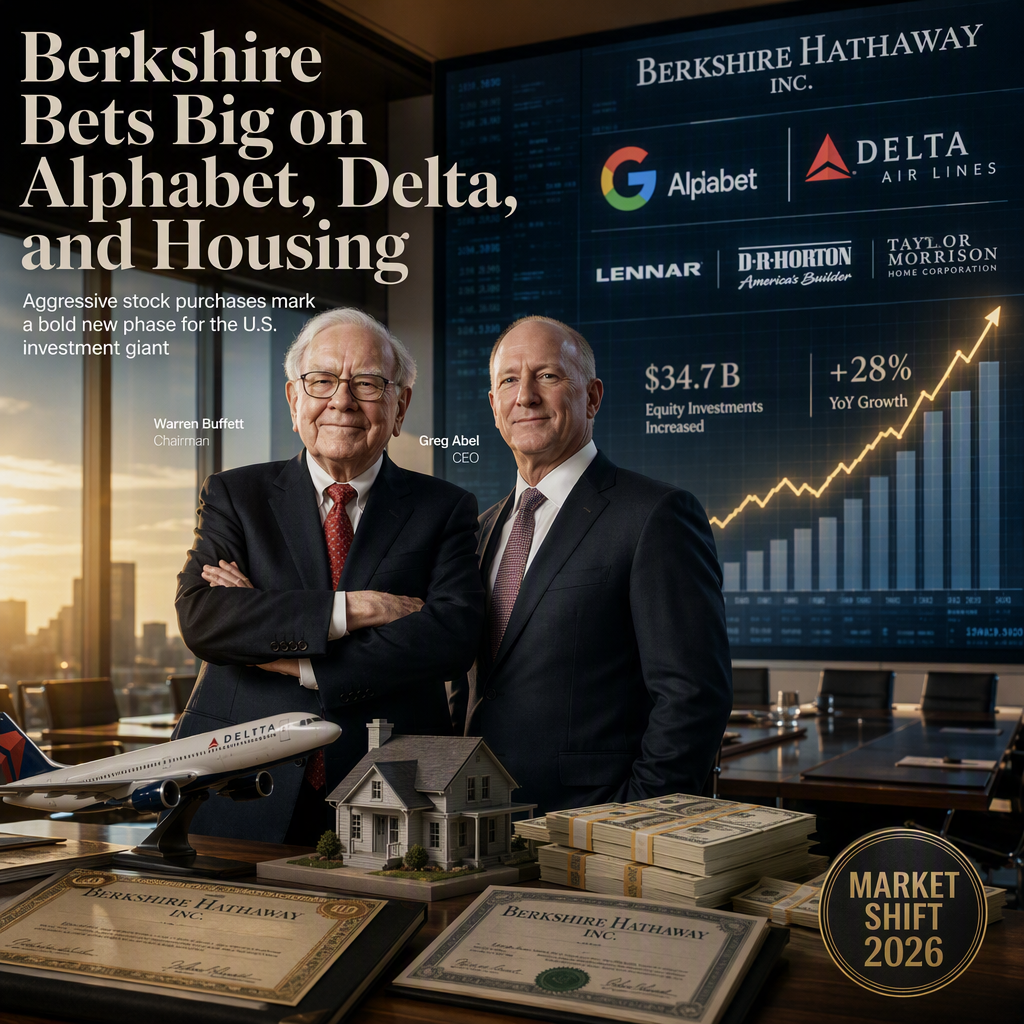 Berkshire Hathaway Makes Alphabet a Top Holding, Increases Bets on Delta and Housing Stocks