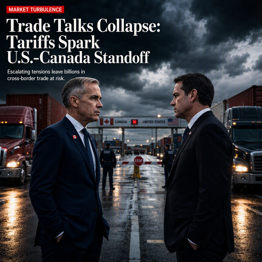 Canada and U.S. Trade Talks Collapse Amid Tariff Threats and Political Tensions