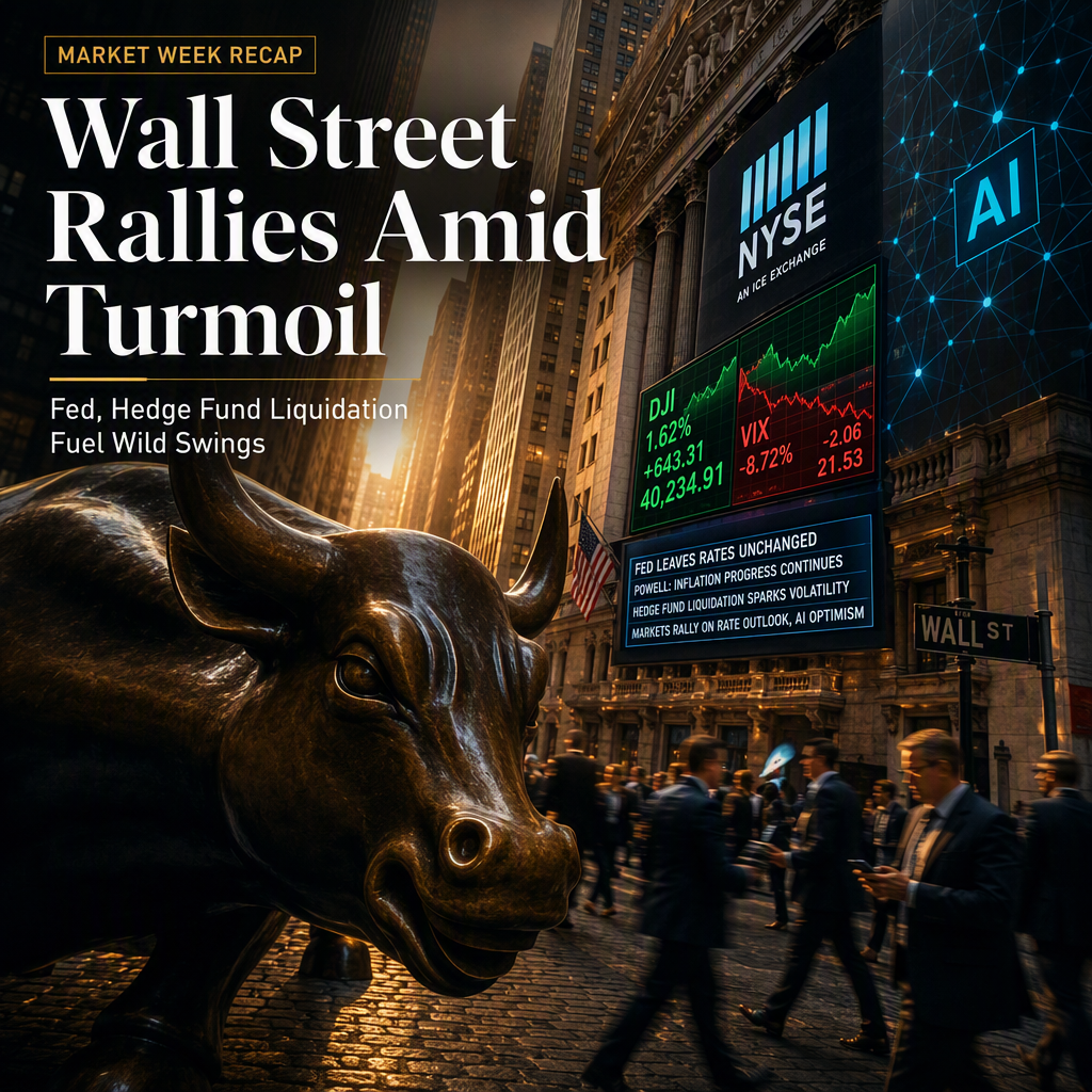 Wall Street Rebounds After Fed Decision and Hedge Fund Liquidation Drive Volatility