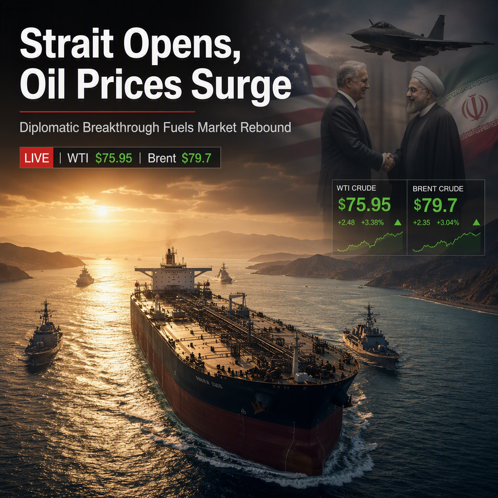WTI Oil Prices Rebound as Diplomatic Progress Opens Strait of Hormuz Amid U.S.-Iran Talks