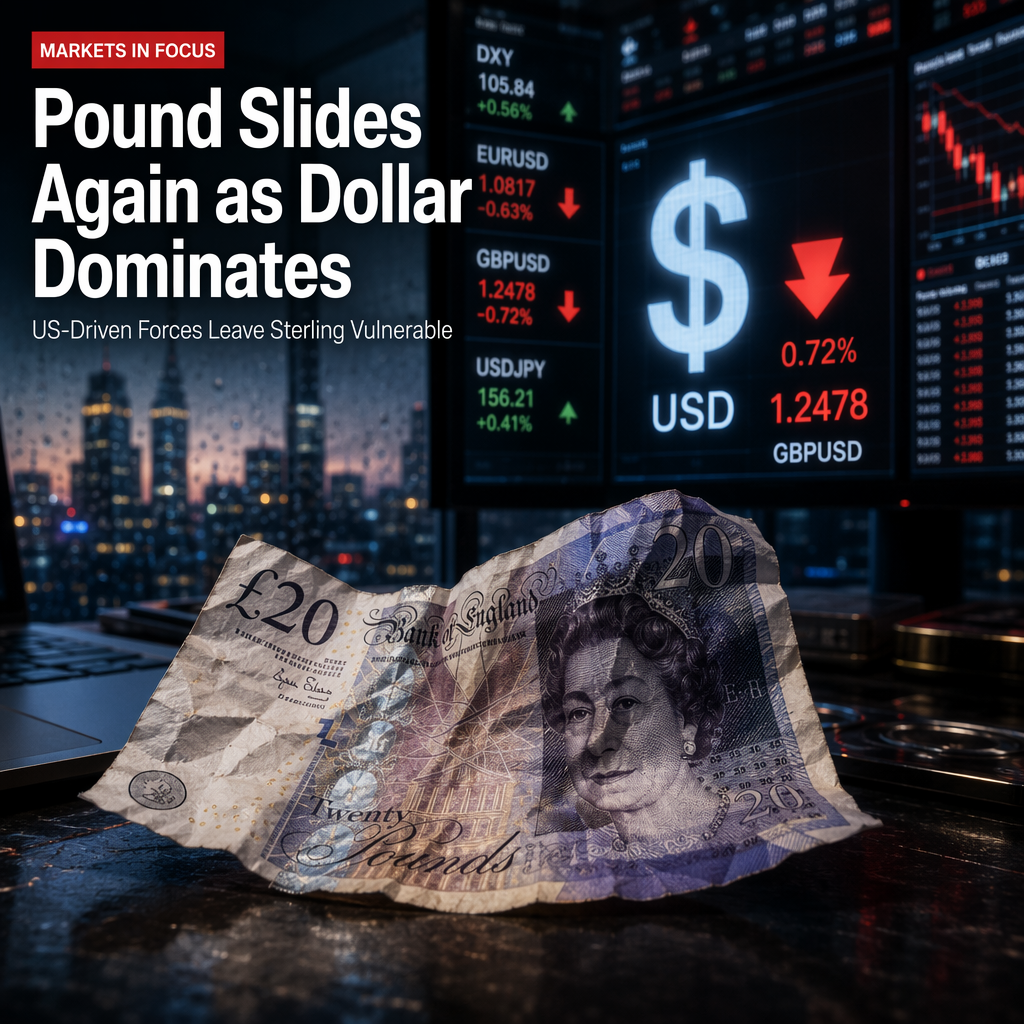 British Pound Slides for Sixth Straight Session Amid US Dollar Strength, Not Domestic Factors