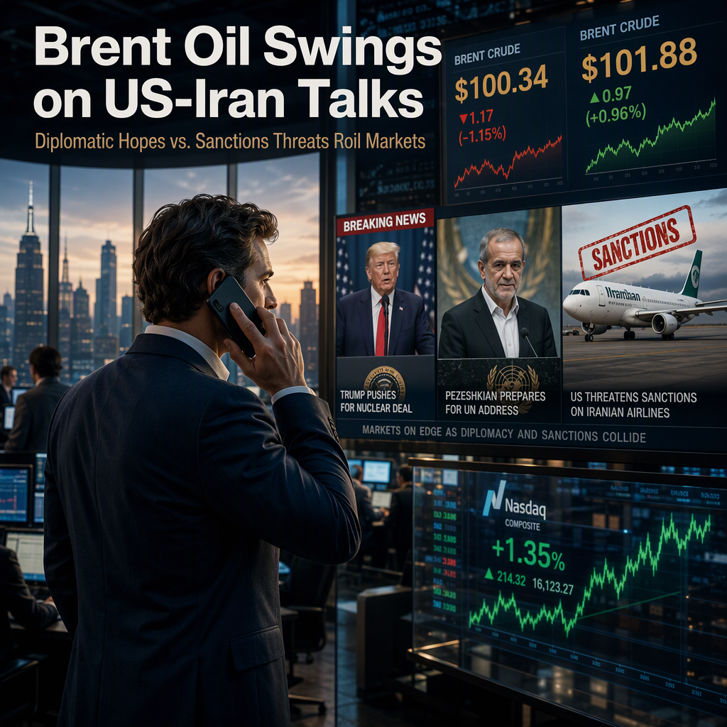 Brent Crude Volatility Driven by US-Iran Diplomatic Hopes and Airline Sanctions Threat