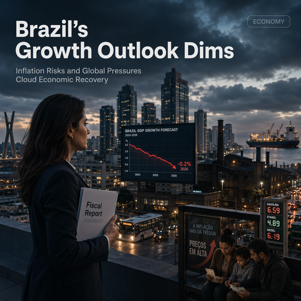 Brazil Lowers Growth Forecasts Amid Rising Inflation Risks and External Headwinds