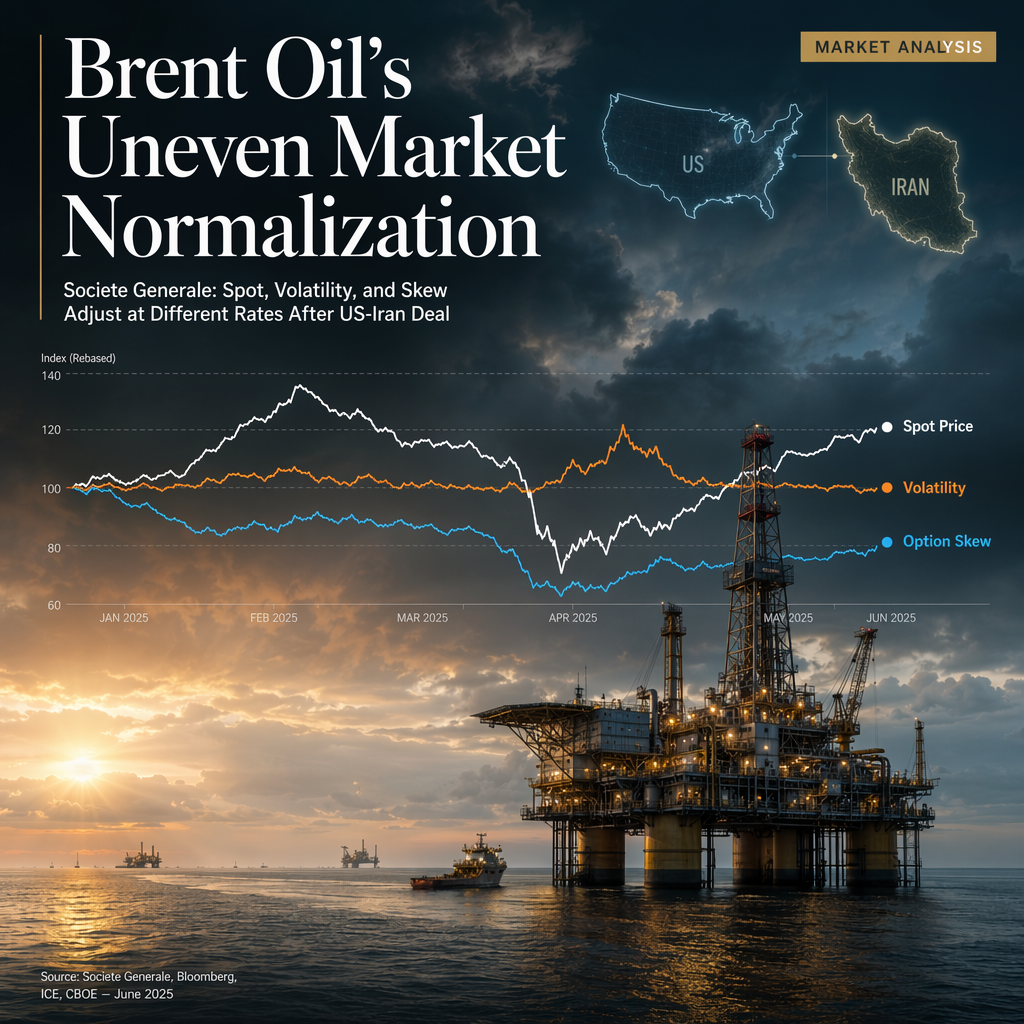Brent Oil Metrics Show Uneven Normalization After US-Iran Deal, Societe Generale Reports