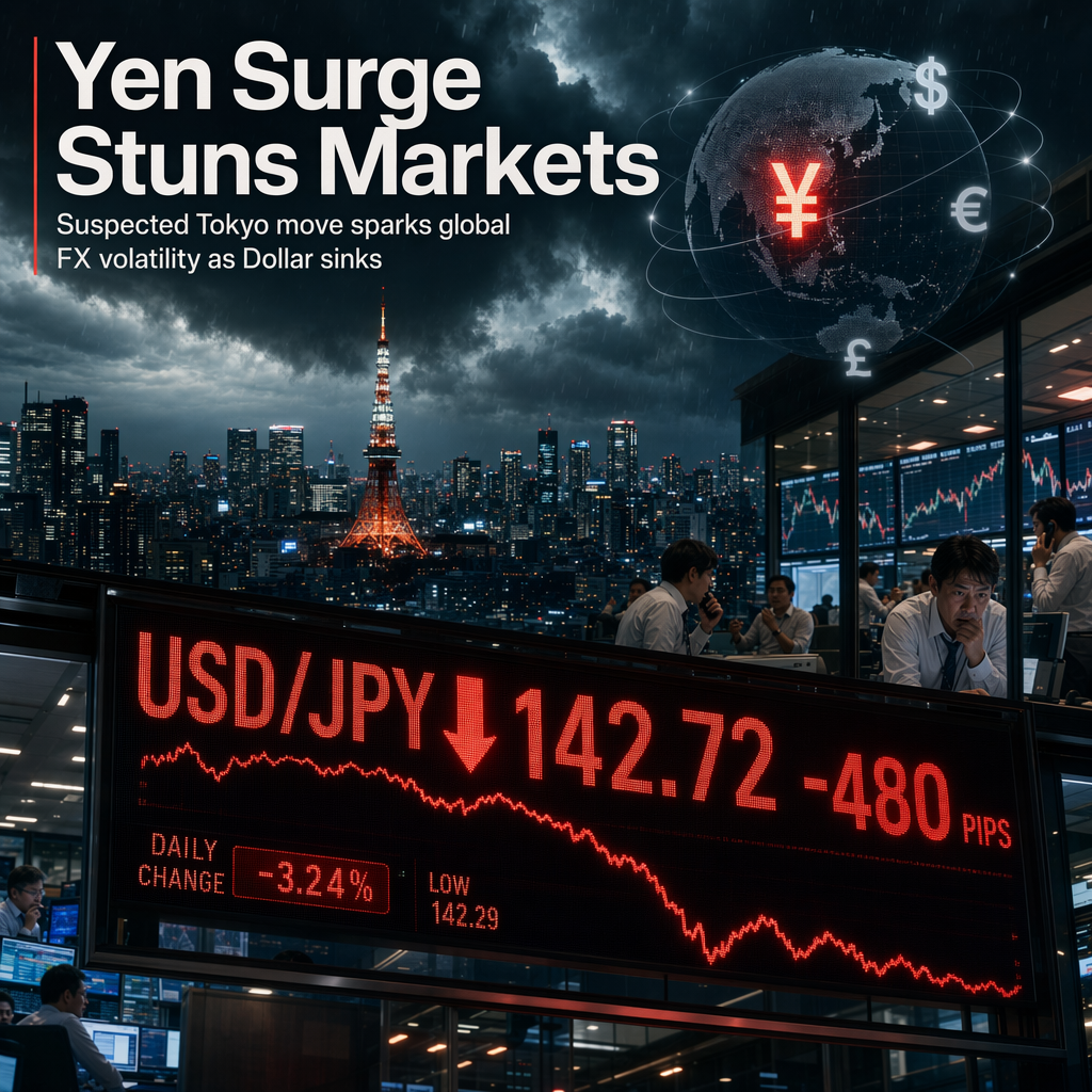 Suspected Japanese Yen Intervention Triggers Global FX Volatility, Sinks US Dollar Index