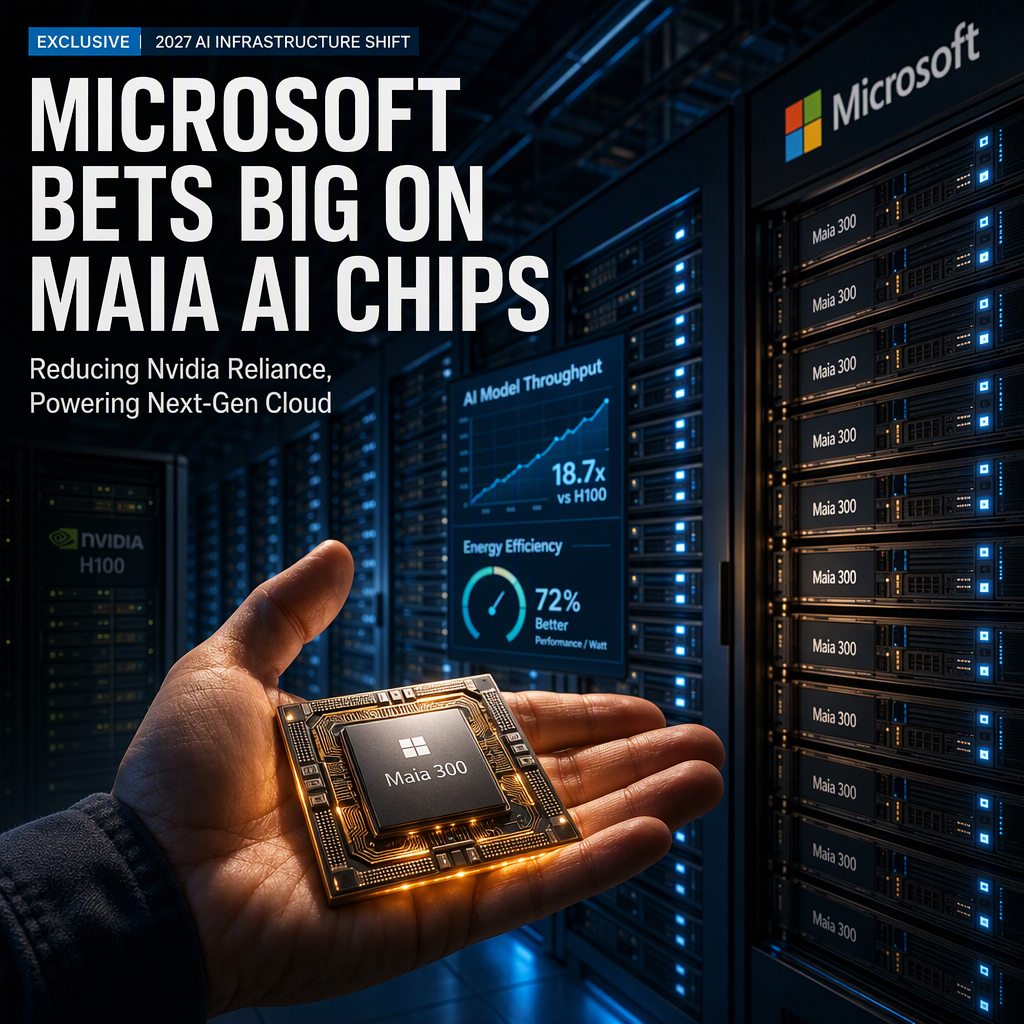 Microsoft Shifts AI Strategy with Homegrown Maia Chips, Reducing Nvidia Dependence