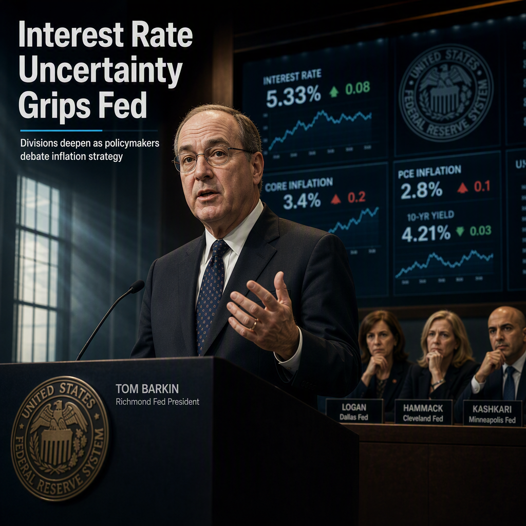 Fed's Barkin: Uncertainty Remains Over Whether Interest Rates Are Sufficiently Restrictive
