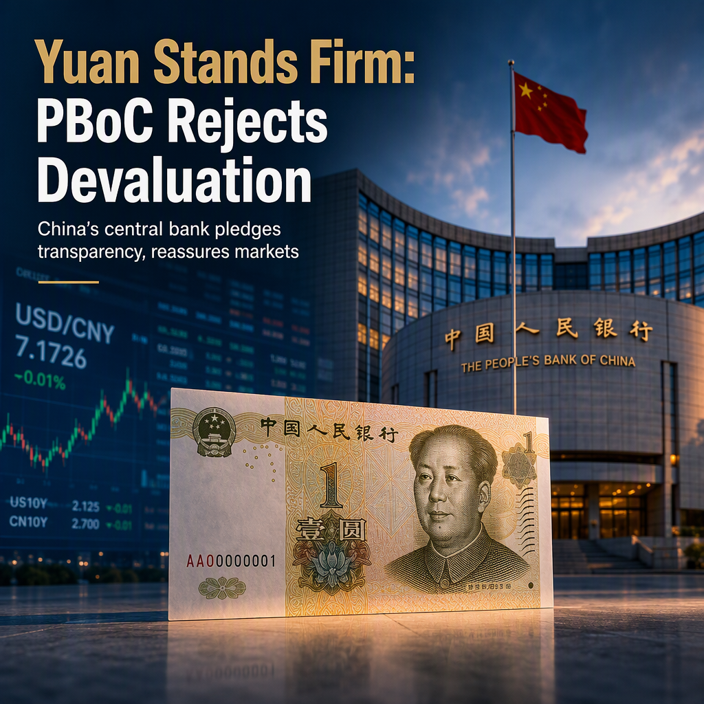 PBoC Affirms No Competitive Yuan Devaluation, Commits to Greater Transparency