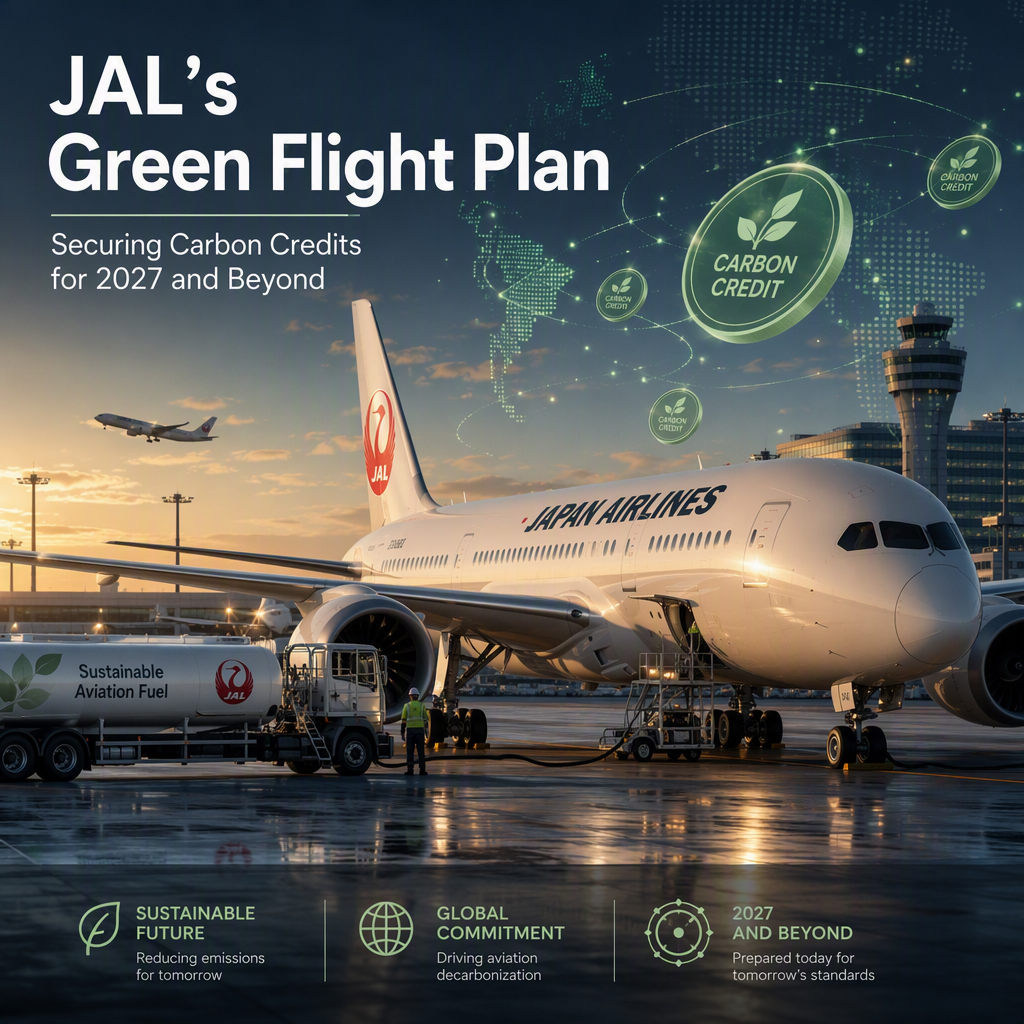 Japan Airlines Secures Carbon Credits Ahead of 2027 Regulatory Surge