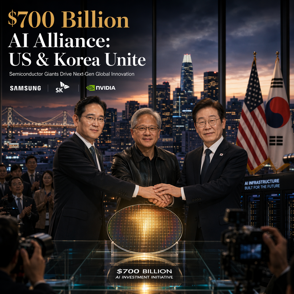 Samsung, SK, and Nvidia Announce $700 Billion US-Korea AI Investment Push