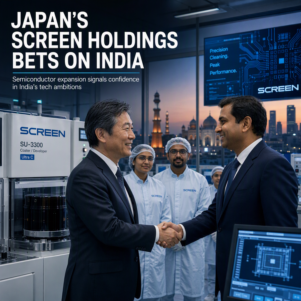 Japan's Screen Holdings Targets Indian Semiconductor Market with Expansion Plans