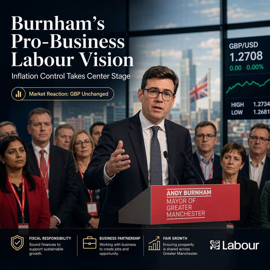 Andy Burnham Pledges Pro-Business Labour Leadership with Focus on Inflation Control