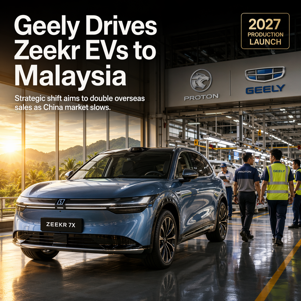 Geely Plans Zeekr EV Production in Malaysia to Double Overseas Sales Amid Slowing China Market