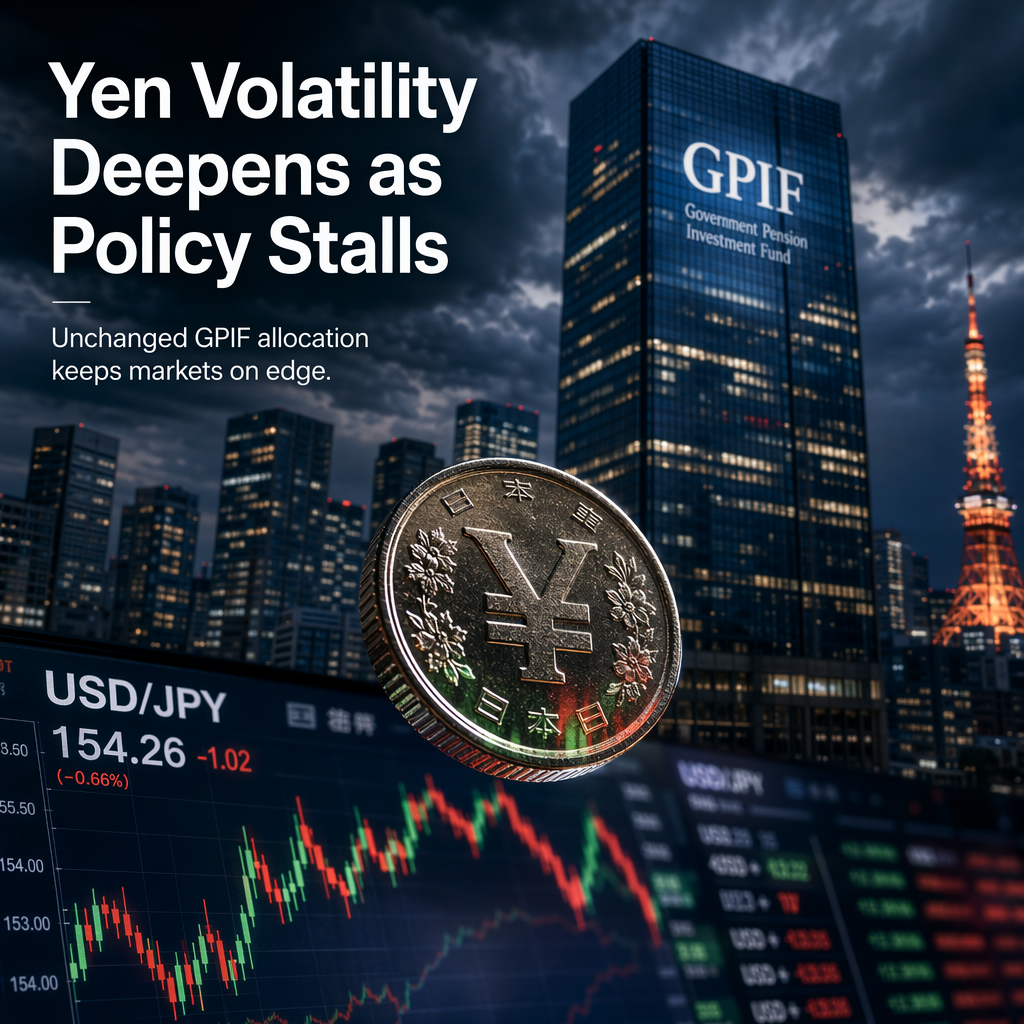 Japanese Yen Volatility Persists Amid Unchanged GPIF Allocation Policy