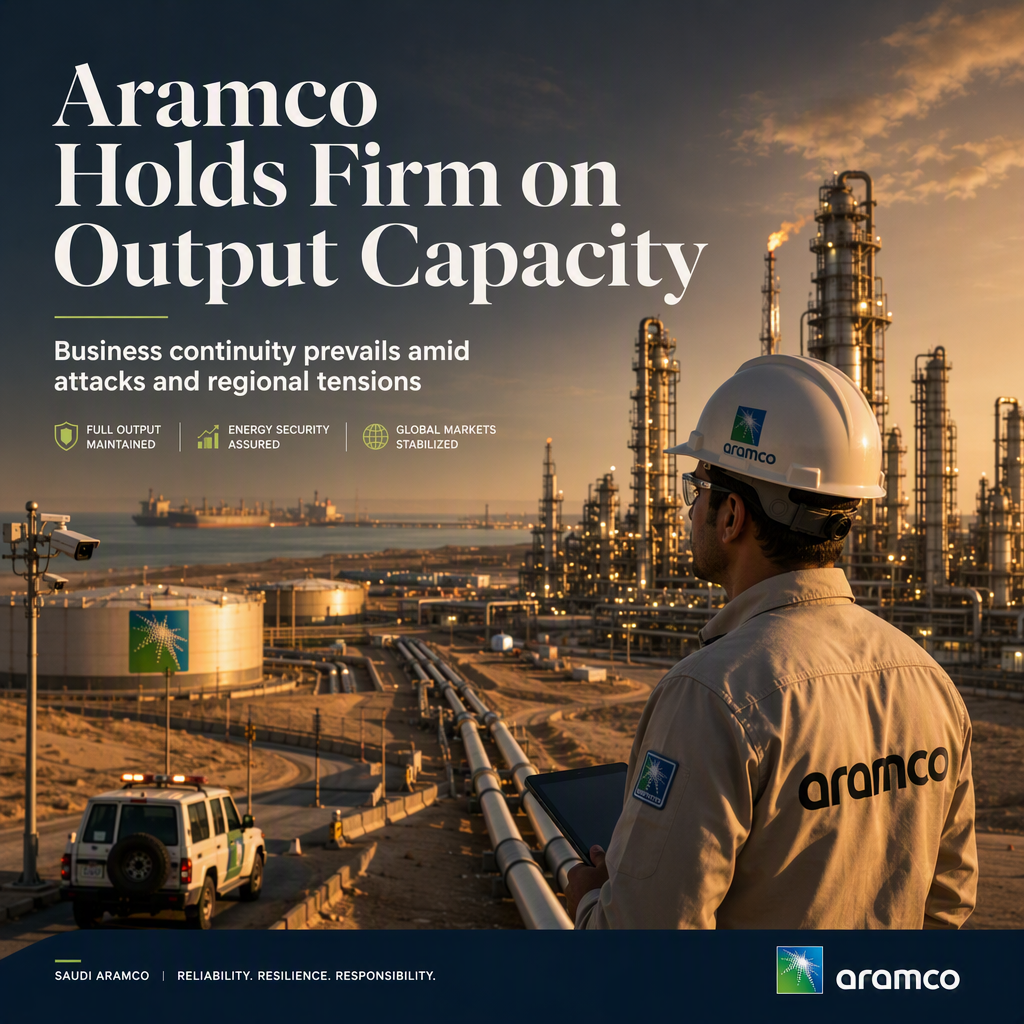 Saudi Aramco Maintains Full Oil Output Capacity Despite July Attacks and Geopolitical Risks
