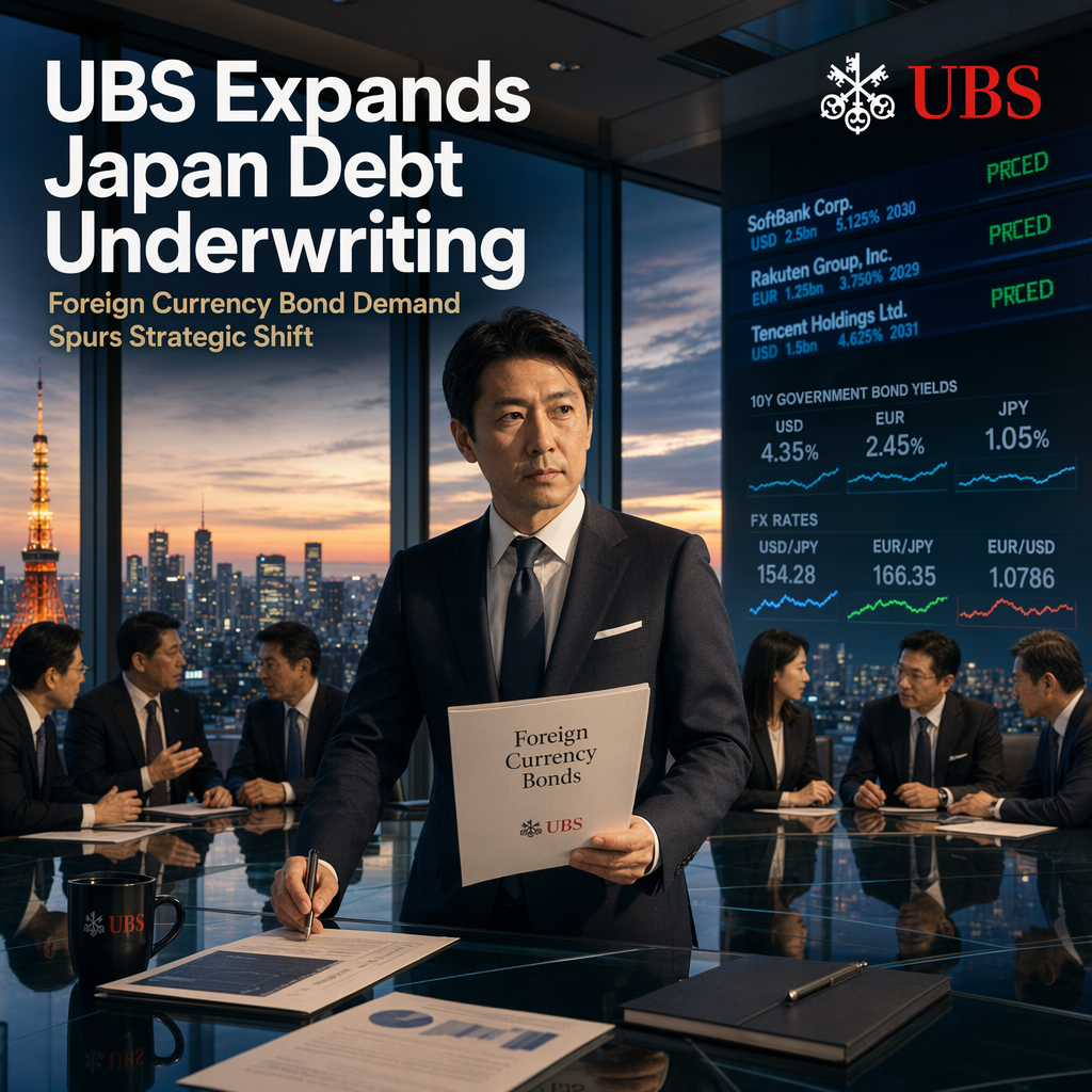 UBS Strengthens Japan Debt Underwriting Amid Rising Foreign Currency Bond Demand