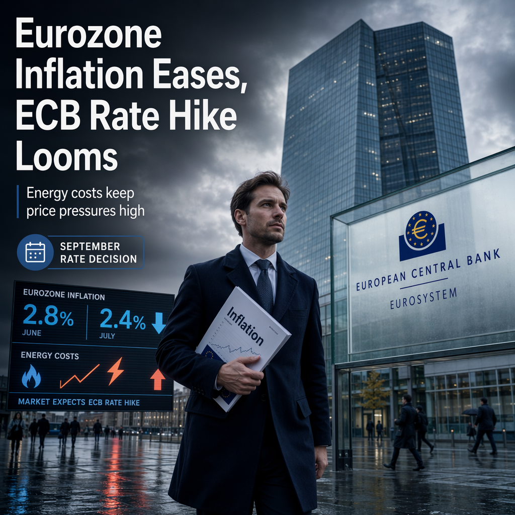Eurozone Inflation Eases but ECB Rate Hike Expected in September, Says Commerzbank