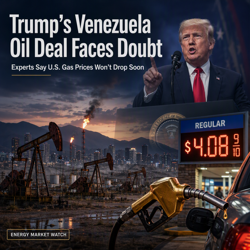 Trump Announces Major Venezuela Oil Deal, But Experts Warn U.S. Gas Prices Unlikely to Fall Soon