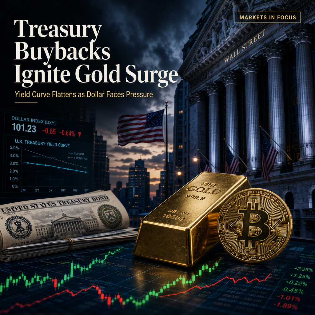 US Treasury Buybacks Spark Gold Surge, Flatten Yield Curve, and Pressure Dollar Amid Fiscal Concerns