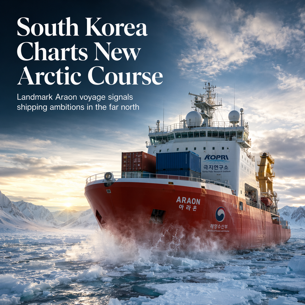 South Korea Eyes Arctic Shipping Route with Landmark Araon Voyage