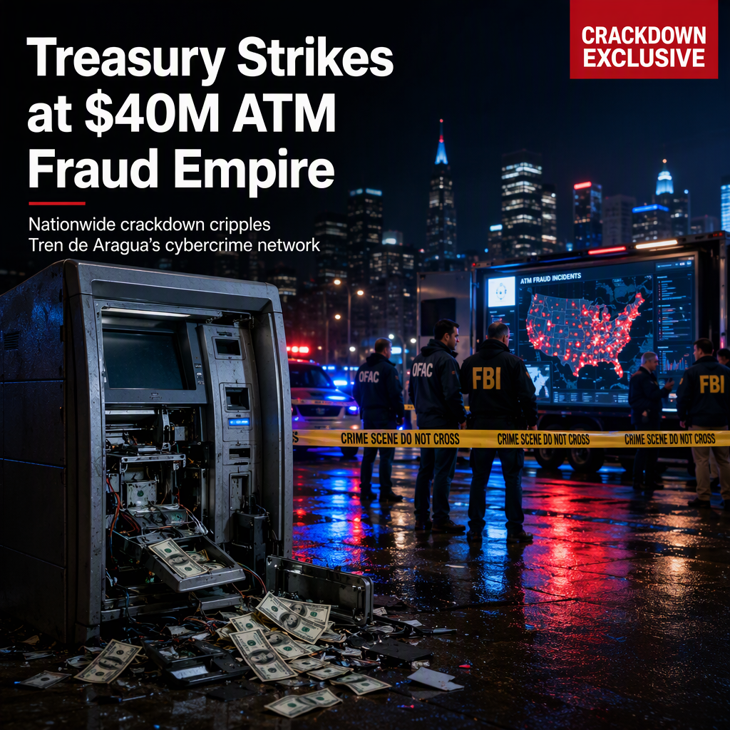 Treasury Targets Tren de Aragua's $40M ATM Fraud Network in Nationwide Crackdown