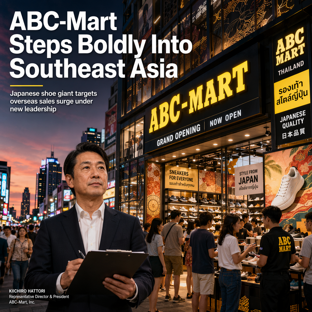 ABC-Mart Sets Ambitious Southeast Asia Expansion, Targets Overseas Sales Surge