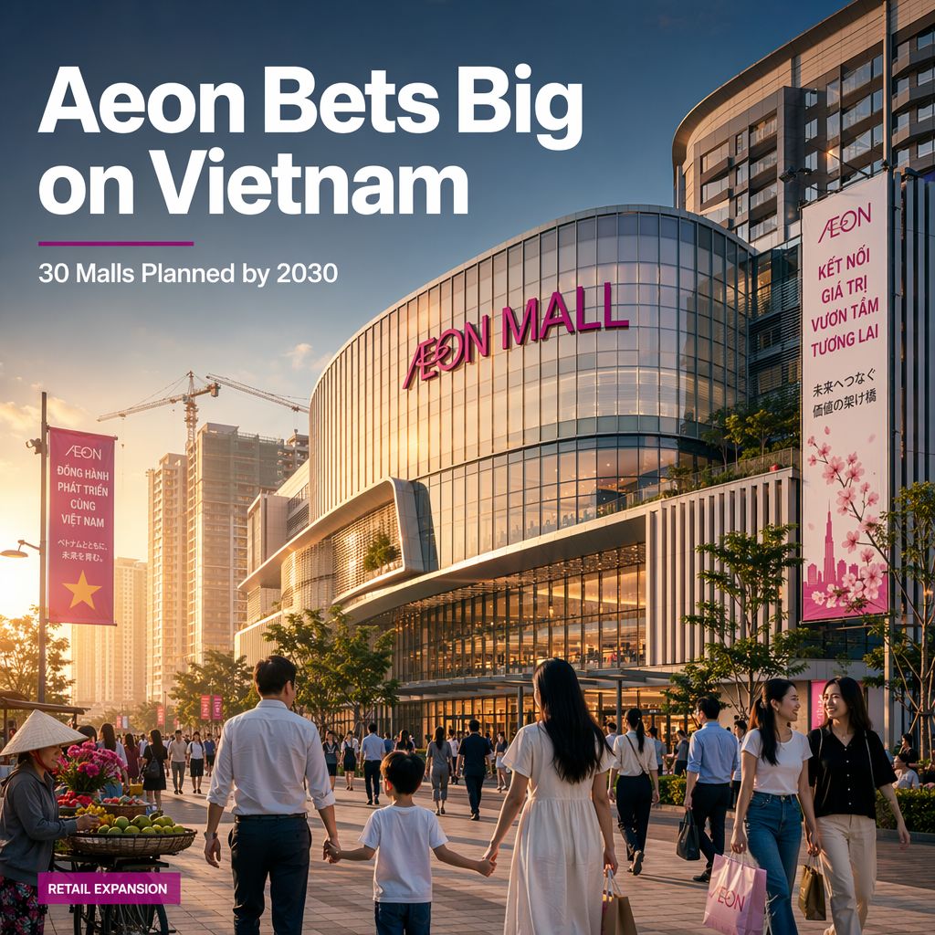 Aeon Plans Aggressive Vietnam Expansion, Targets 30 Malls by 2030